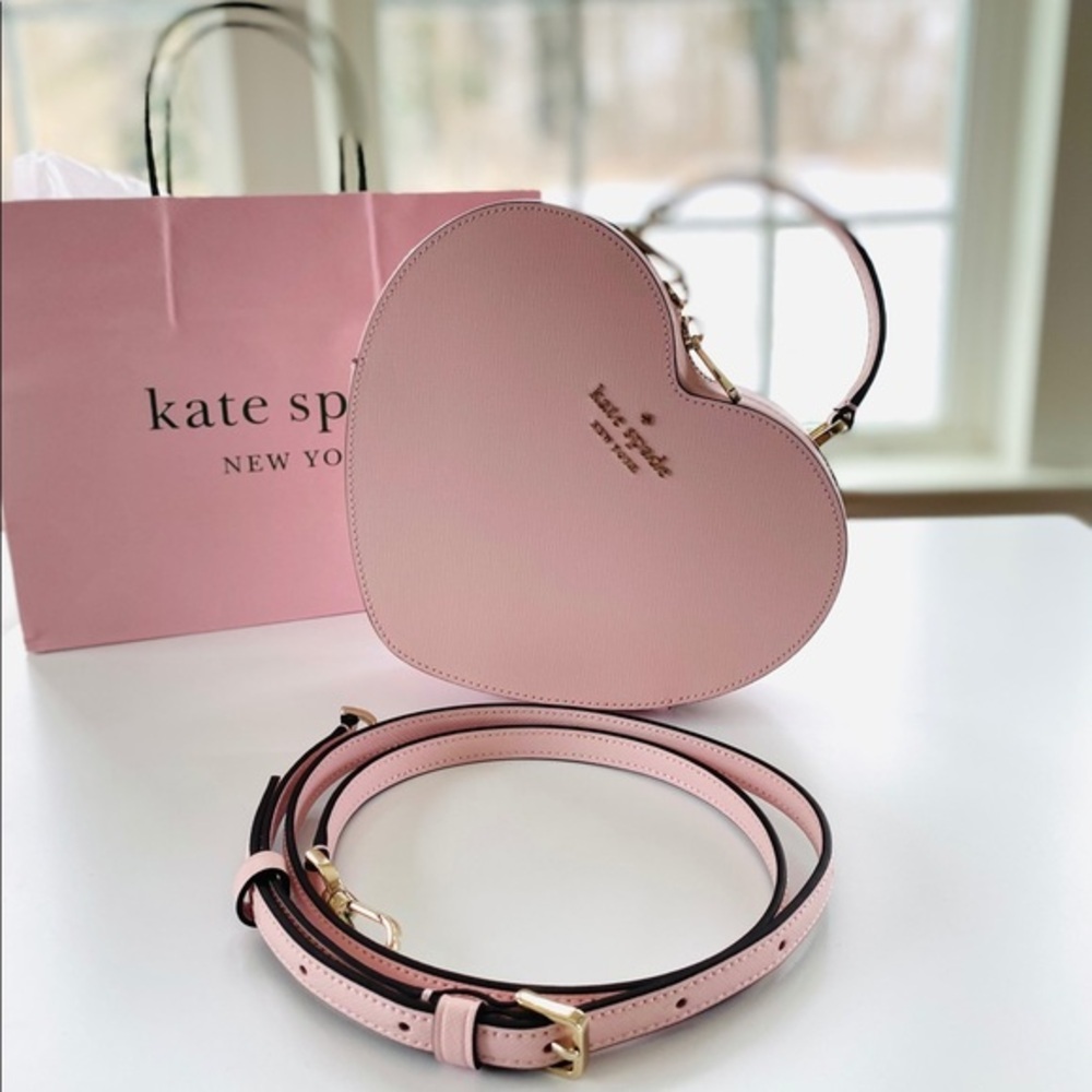 Kate Spade Pink Heart Crossbody Bag - Picture 2 of 8